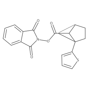 rac-1,3-dioxo-2,3-dihydro-1H-isoindol-2-yl (1R,4R,5R)-1-(thiophen-2-yl)bicyclo[2.1.1]hexane-5-carboxylate Structure