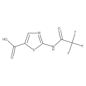2-(Trifluoroacetamido)-1,3-thiazole-5-carboxylic acid结构式