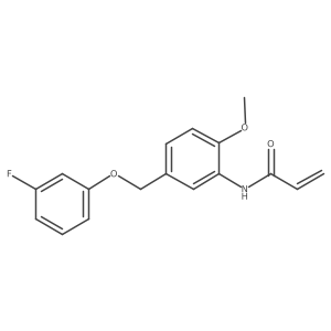 N-[5-[(3-Fluorophenoxy)methyl]-2-methoxyphenyl]prop-2-enamide Structure