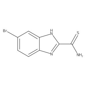 5-bromo-1H-1,3-benzodiazole-2-carbothioamide结构式