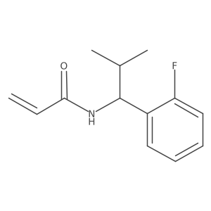 N-[1-(2-Fluorophenyl)-2-methylpropyl]prop-2-enamide Structure