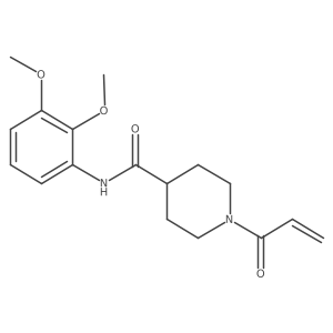 N-(2,3-Dimethoxyphenyl)-1-prop-2-enoylpiperidine-4-carboxamide Structure