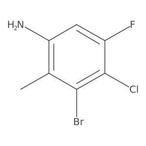 3-Bromo-4-chloro-5-fluoro-2-methylaniline Structure