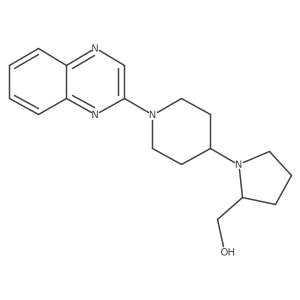 {1-[1-(Quinoxalin-2-yl)piperidin-4-yl]pyrrolidin-2-yl}methanol Structure