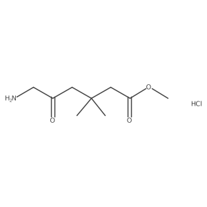 Methyl6-amino-3,3-dimethyl-5-oxohexanoatehydrochloride Structure