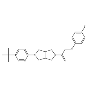 1-[5-(6-Tert-butylpyridazin-3-yl)-octahydropyrrolo[3,4-c]pyrrol-2-yl]-2-(4-fluorophenoxy)ethan-1-one结构式