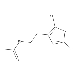 N-[2-(2,5-Dichlorothiophen-3-yl)ethyl]acetamide结构式