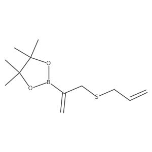 3-(Allylthio)prop-1-ene-2-boronic Acid Pinacol Ester结构式