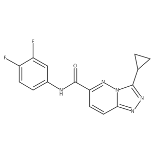3-cyclopropyl-N-(3,4-difluorophenyl)-[1,2,4]triazolo[4,3-b]pyridazine-6-carboxamide Structure