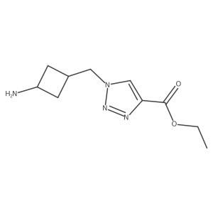 ethyl 1-[(3-aminocyclobutyl)methyl]-1H-1,2,3-triazole-4-carboxylate Structure