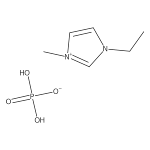 1-Ethyl-3-methylimidazolium dihydrogen phosphate结构式
