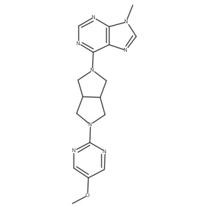6-[5-(5-methoxypyrimidin-2-yl)-octahydropyrrolo[3,4-c]pyrrol-2-yl]-9-methyl-9H-purine Structure