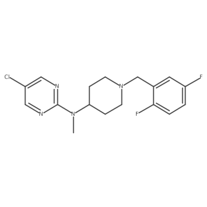 5-chloro-N-{1-[(2,5-difluorophenyl)methyl]piperidin-4-yl}-N-methylpyrimidin-2-amine结构式
