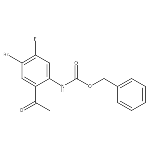 benzyl N-(2-acetyl-4-bromo-5-fluorophenyl)carbamate结构式