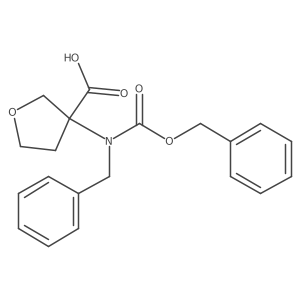 3-{Benzyl[(benzyloxy)carbonyl]amino}oxolane-3-carboxylic acid Structure