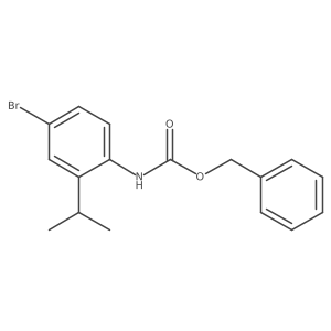 benzyl N-[4-bromo-2-(propan-2-yl)phenyl]carbamate Structure