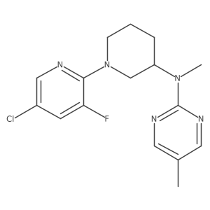 N-[1-(5-chloro-3-fluoropyridin-2-yl)piperidin-3-yl]-N,5-dimethylpyrimidin-2-amine Structure
