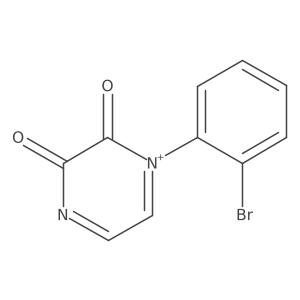 1-(2-Bromophenyl)pyrazin-1-ium-2,3-dione结构式