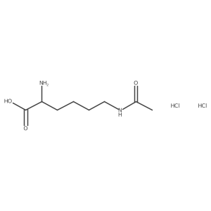 (2R)-2-amino-6-acetamidohexanoicaciddihydrochloride结构式