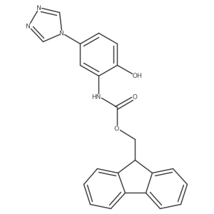 (9H-fluoren-9-yl)methyl N-[2-hydroxy-5-(4H-1,2,4-triazol-4-yl)phenyl]carbamate Structure