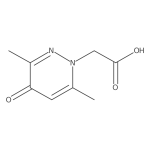 2-(3,6-Dimethyl-4-oxo-1,4-dihydropyridazin-1-yl)acetic acid结构式
