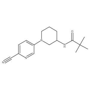 N-[1-(6-cyanopyridin-3-yl)piperidin-3-yl]-2,2-dimethylpropanamide结构式