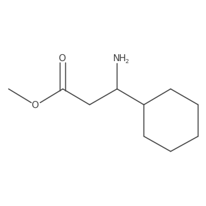 Methyl (R)-3-amino-3-cyclohexylpropanoate结构式