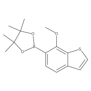 2-(7-Methoxybenzo[b]thiophen-6-yl)-4,4,5,5-tetramethyl-1,3,2-dioxaborolane Structure