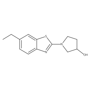 1-(6-Ethyl-1,3-benzothiazol-2-yl)pyrrolidin-3-ol Structure