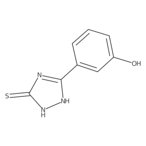 3-(5-sulfanyl-4H-1,2,4-triazol-3-yl)phenol结构式