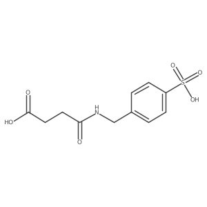 4-Oxo-4-[[(4-sulfophenyl)methyl]amino]butanoic acid Structure