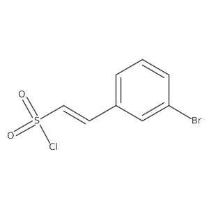 2-(3-Bromophenyl)ethene-1-sulfonyl chloride结构式