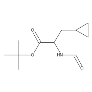 (s)-n-Formyl-beta-cyclopropylalanine tert-butyl ester Structure