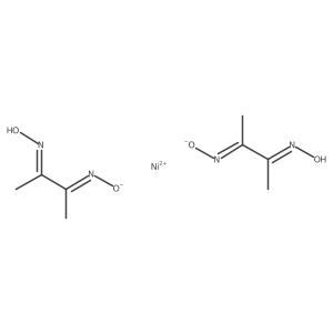 Nickel(2+) bis{[(3-nitrosobut-2-en-2-yl)amino]oxidanide} Structure
