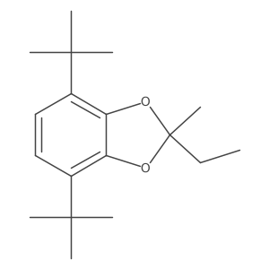 4,7-Bis(1,1-dimethylethyl)-2-ethyl-2-methyl-1,3-benzodioxole结构式
