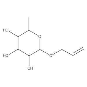 (2S,3S,4R,5S,6S)-2-(Allyloxy)-6-methyltetrahydro-2H-pyran-3,4,5-triol结构式