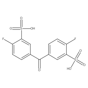 5,5'-Carbonylbis(2-fluorobenzenesulfonic acid)结构式
