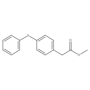 Methyl 4-(phenylthio)benzeneacetate结构式