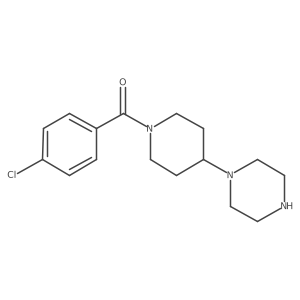 (4-Chlorophenyl)[4-(1-piperazinyl)-1-piperidinyl]methanone Structure