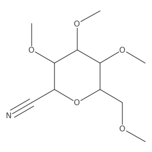 2,6-Anhydro-3,4,5,7-tetra-O-methyl-D-glycero-D-ido-heptononitrile结构式