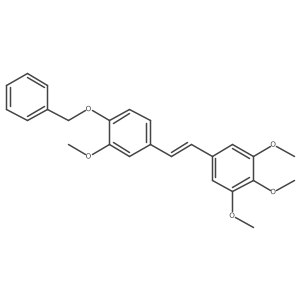 (E)-5-(4-(Benzyloxy)-3-methoxystyryl)-1,2,3-trimethoxybenzene结构式