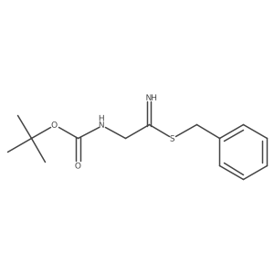 Benzyl 2-((tert-butoxycarbonyl)amino)ethanimidothioate Structure