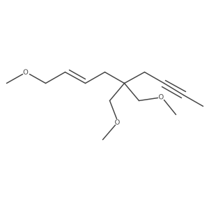 (2Z)-1-Methoxy-5,5-bis(methoxymethyl)-2-nonen-7-yne结构式