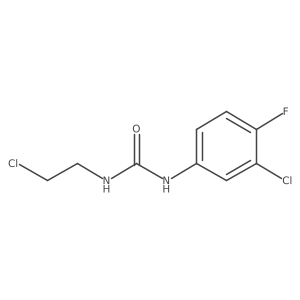 1-(2-Chloroethyl)-3-(3-chloro-4-fluoro-phenyl)urea结构式