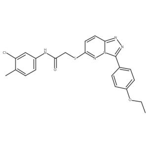 N-(3-chloro-4-methylphenyl)-2-((3-(4-ethoxyphenyl)-[1,2,4]triazolo[4,3-b]pyridazin-6-yl)thio)acetamide Structure