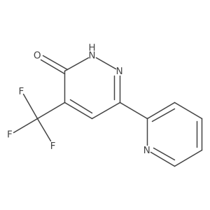 3-Hydroxy-6-(2-pyridinyl)-4-(trifluoromethyl)pyridazine结构式