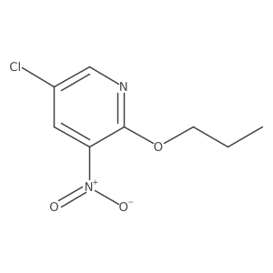 5-Chloro-3-nitro-2-propoxy-pyridine结构式