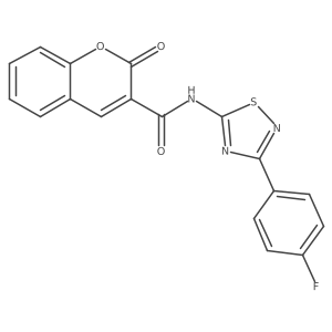 N-[3-(4-fluorophenyl)-1,2,4-thiadiazol-5-yl]-2-oxo-2H-chromene-3-carboxamide Structure