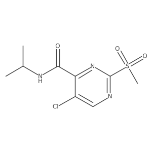 5-chloro-N-isopropyl-2-(methylsulfonyl)-4-pyrimidinecarboxamide Structure