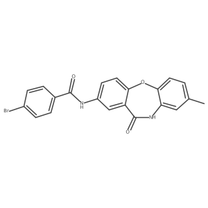 4-bromo-N-(8-methyl-11-oxo-10,11-dihydrodibenzo[b,f][1,4]oxazepin-2-yl)benzamide Structure
